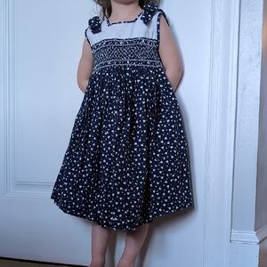 Handmade in Spain Smocked Dress 💙 🤍